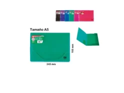 Carpeta Solapa A5 Transparente