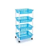 Carrito PP – Azul Claro 4 Cestas