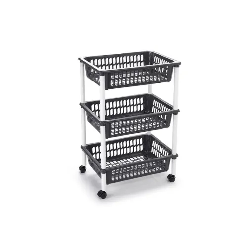 Carrito PP – Gris 3 Cestas