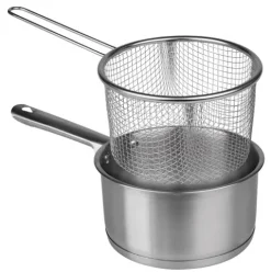 Cazo Acero Inoxidable con Cestillo Freidor