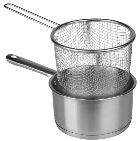 Cazo Acero Inoxidable con Cestillo Freidor