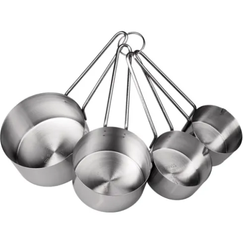4 Cazos Medidores Inox
