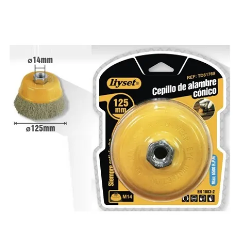 Cepillo de Alambre Cónico 125mm