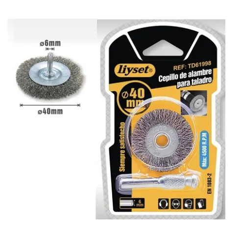 Cepillo de Alambre Para Taladro 40mm