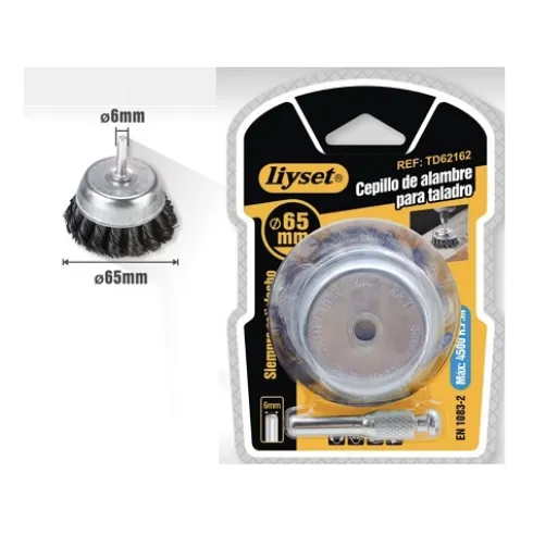 Cepillo de Alambre Para Taladro 65mm