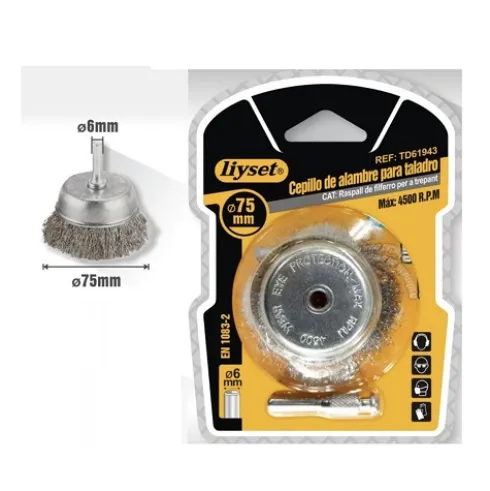 Cepillo de Alambre Para Taladro 75mm