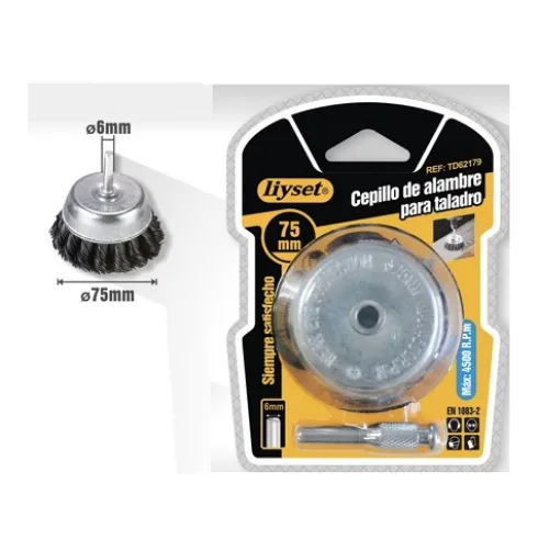 Cepillo de Alambre Para Taladro 75mm