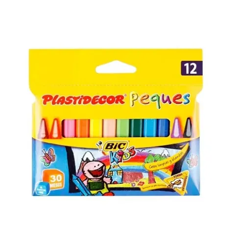 Ceras Plastidecor Trisangulares Colores 12U