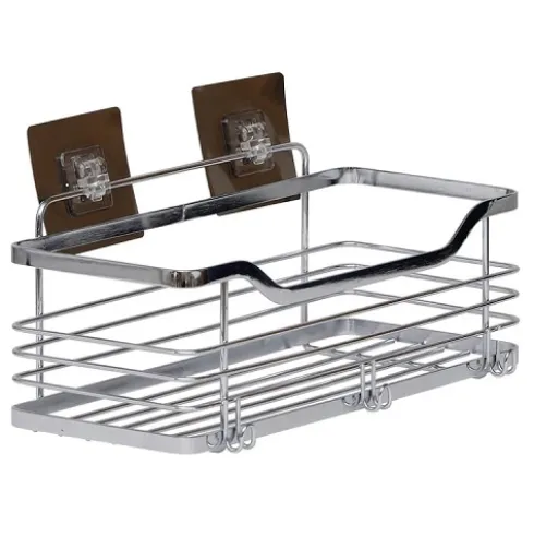Cesta Acero con Tarjetas Adhesivas – Cromo