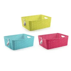 Cesta Plástico Rattan Nº 4 Color