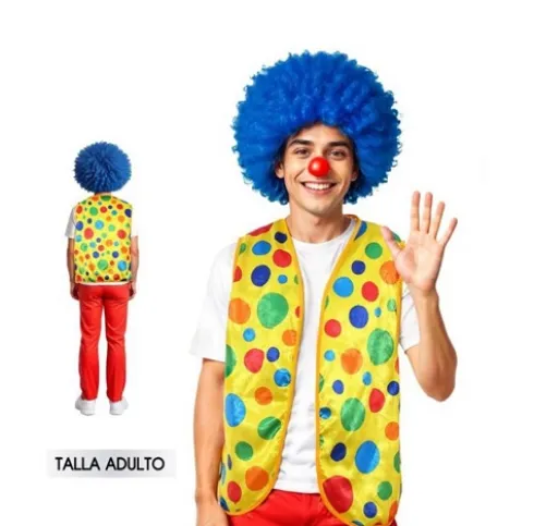Chaleco Payaso Topos Adulto