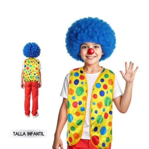 Chaleco Payaso Topos Infantil