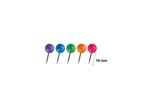 Chinchetas Colores Vivos 10MM 30U