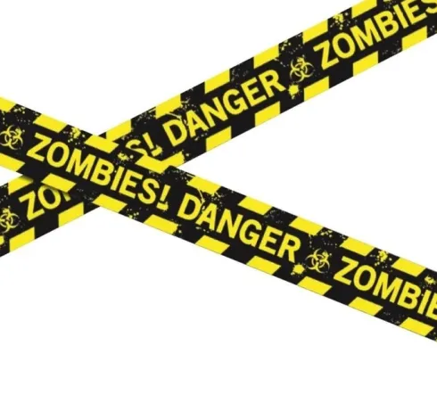 Cinta Barrera Amarilla Zombie Danger 6m