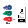Cinta Correctora 5mmx6m 3pcs