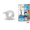 Cinta de Doble Cara Transparente 2.5m