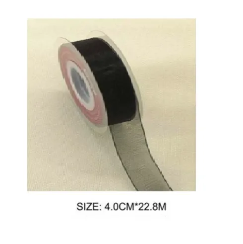 Cinta Organza Negro 4CMX22.8M