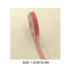 Cinta Organza Rojo 1.5CMX22.8M
