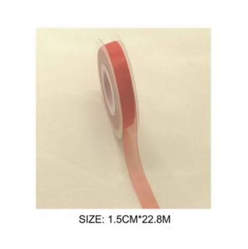 Cinta Organza Rojo 1.5CMX22.8M
