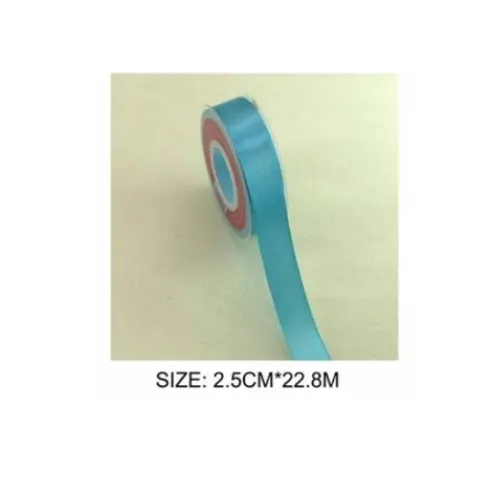 Cinta Raso Azul Lago 2.5CMX22.8M