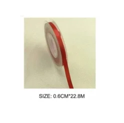 Cinta Raso Rojo 0.6CMX22.8M