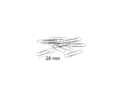 Clips Cromados 28MM 100U