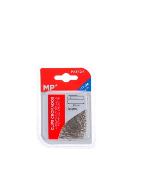 Clips Cromados 28MM 100U