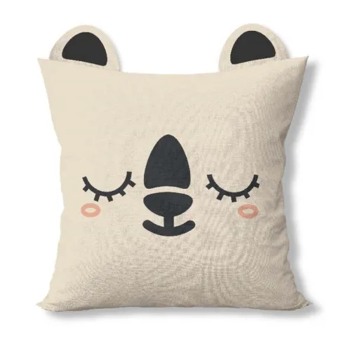 Cojín Kids Algodón Jungle Beige 40x40cm
