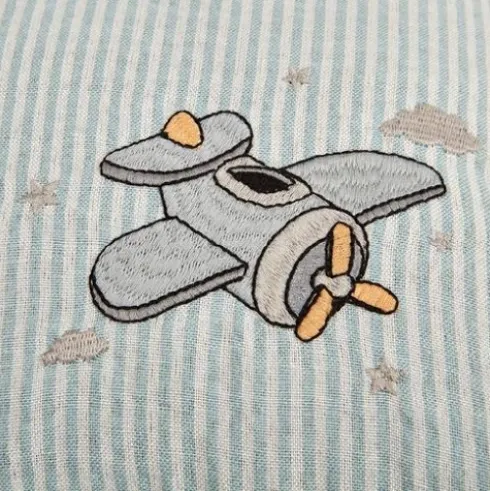 Cojín Kids Algodón Travel Blue 40x40cm
