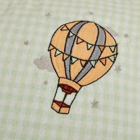 Cojín Kids Algodón Travel Menta 40x40cm