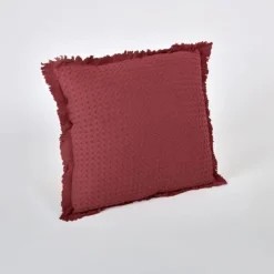Cojín Waffle Burdeos 45x45cm