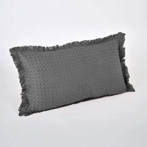 Cojín Waffle Plomo 30x50cm