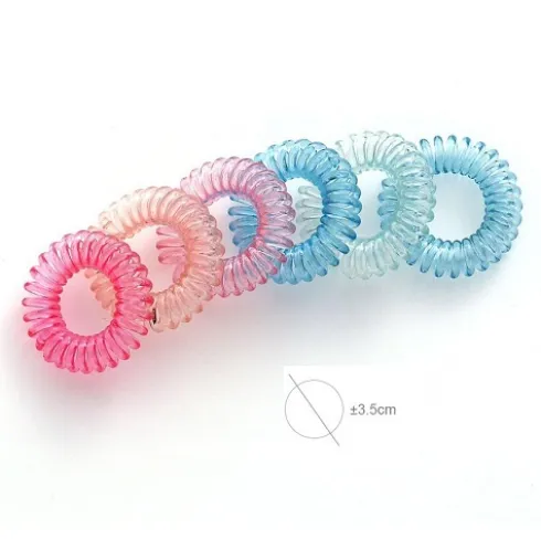 Coletero Goma Espiral Multicolor 6pcs
