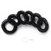 Coletero Goma Espiral Negro Brillo 6pcs