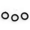 Coletero Goma Espiral Negro Mate 3pcs
