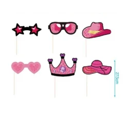 Complementos Photocall Pricesa Rosa 6pcs