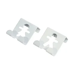 Conjunto 2 Percheros Metal Blanco