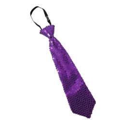 Corbata Lentejuelas Morado