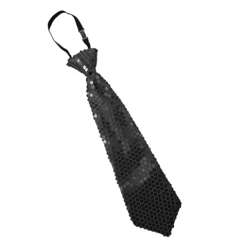Corbata Lentejuelas Negro