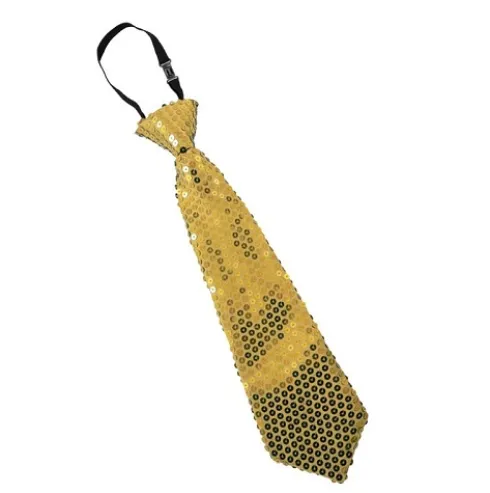 Corbata Lentejuelas Oro