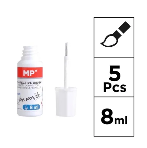 Corrector Liquido con Pincel 5pcs