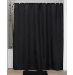 Cortina de Ducha PET – Diamantes Negro