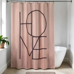 Cortina de Ducha PET – Minimalist Rosa