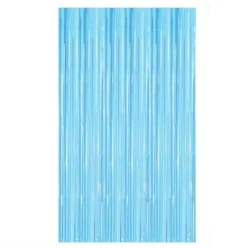Cortina de Flecos Azul Claro