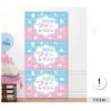 Cortina de Flecos Cuadrados Gender Reveal