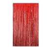Cortina de Flecos Metalizada Rojo