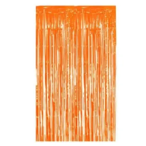 Cortina de Flecos Naranja