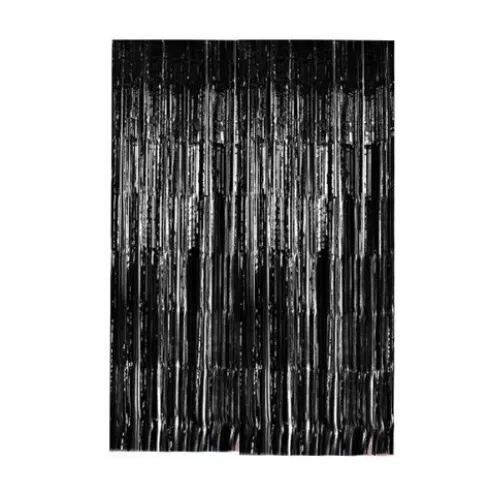 Cortina de Flecos Negro