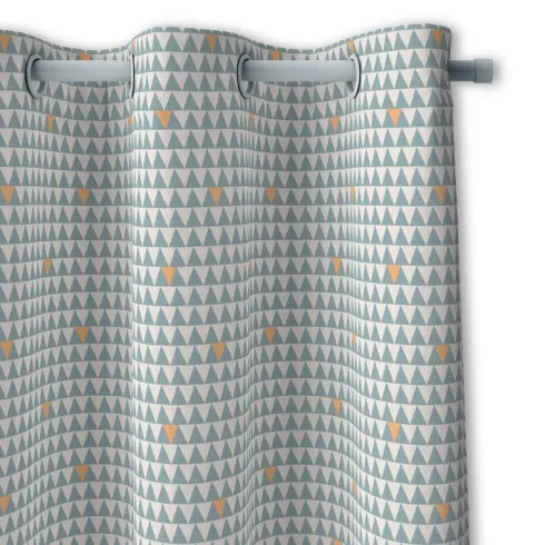 Cortina Kids Algodón Jungle Blue 135x250cm