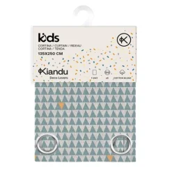 Cortina Kids Algodón Jungle Blue 135x250cm